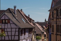68150-Hunawihr. : 68,haut-rhin,Hunawihr,église,fortifiée,rue